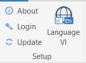 Panel Setup khi chưa đăng nhập